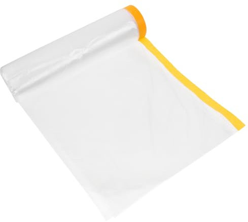 HOMSFOU Fensterisolierfolie Schrumpffolie Innen Wetterfest 180cm x 20m Wetterbeständig Für Aluminium Und Dachfensterrahmen Winter Wärmedämmung Für Große Fenster