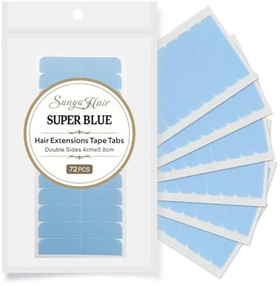 Sunya Preium Tape Extensions Kleber Invisible Tape Kleber Extensions Seamless Tape Extensions Kleber 72 pcs/pack 4cmx0.8cm