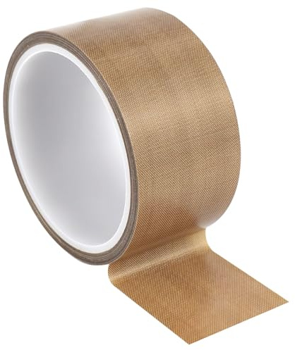 Hochtemperaturbeständiges Klebeband, 50 mm/1,97 Zoll breit, langlebig und selbstklebend, ideal für industrielle Projekte, hitzebeständig bis 260 °C, 1 Rolle, 10 m/32,8 ft lang Fiberglass Cloth Tape