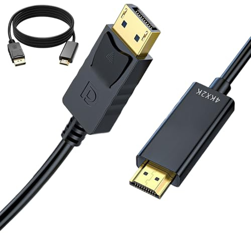 Rrlihjgu Computermonitor-Kabel Plug-Play Datenübertragung | 1,8 m 4K Computer unidirektionales Verbindungskabel für Homeoffice IT-Profis Streamer Laptop PC Medienstreaming Internet