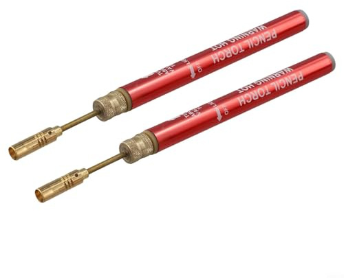 Nachfüllbarer Butangas-Lötkolben für PVC-Rohrbiegen und optische Reparatur (2 Stück)