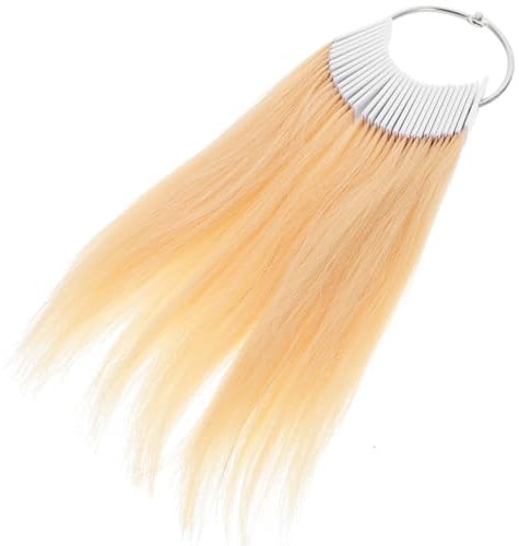30 Stück Haarfarben Testringe aus Echthaar für Friseursalonbedarf | Farbvergleich und Schattentest, Geeignet für Haarwachsfarbe und Strähnen Toner, Schulung und Praxis