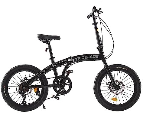 LSBIKE 20 Zoll Klapprad, Faltbares City Bike mit Scheibenbremse, Leichtes Fahrrad für Erwachsene & Jugendliche, Tragbares Stadtrad