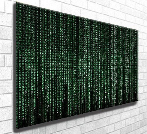The Matrix Movie Art Box Leinwand-Kunstdruck - Atemberaubender Wanddekoration - Moderne Kunst auf Rahmen bereit zum Aufhöngen (30in x 20in)