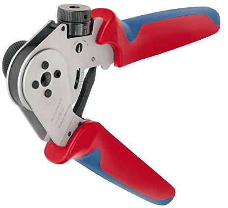 Weidmüller USV M23 Crimping Tool 2 Werkzeug für Pressen blau, grau, rot – Zubehör für Kabel (478 G)