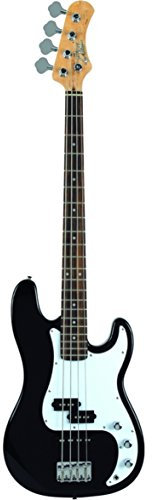 EKO GUITARS VPJ280 - Basso Elettrico 4 Corde, Serie Tribute Starter, Corpo in Pioppo, Manico in Acero e Tastiera 21, 2 Pickup JB e PB, Controlli separati Volume e Tono, Colore Black