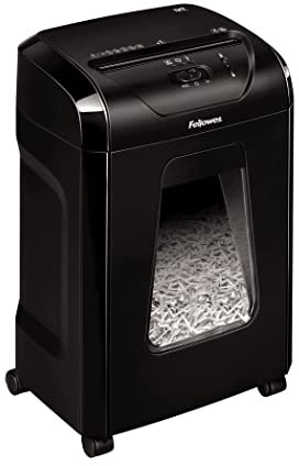 Fellowes Aktenvernichter Powershred 12C, 12 Blatt 4x40mm Partikelschnitt (P-4), mit Sicherheitssperre, leistungsstark, 20 Min. Betriebsdauer, für Home Office