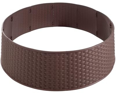 WeRChristmas Large Rattan Effect Christmas Tree Skirt, Brown, 65 cm