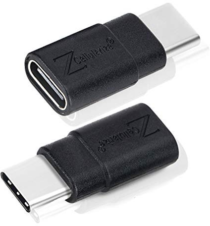 Cellularize USB C Extender Adapter (2 Pack) 3.2/40Gbps Short Dock Extension Type-C 8K@60Hz PD 100W Low Profile Type-C Male to Female Thunderbolt QC & Data Transfer for USB-C Devices