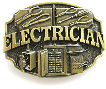 Urban Backwoods Electrician V Gürtelschnalle für Wechselgürtel Buckle
