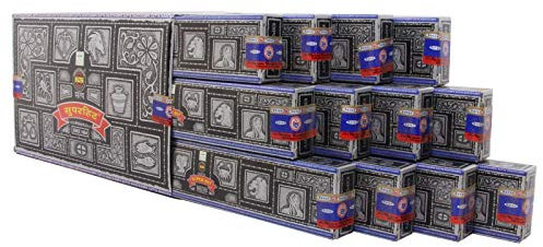 Freak Scene 12x Packung Räucherstäbchen - Satya Nag Champa - Super Hit - indische Duftmischung 12x 15g