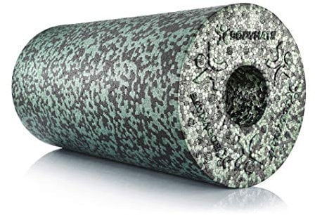 BODYMATE Faszienrolle Standard Mittel-Hart mit Gratis E-Book - Black/Midnight-Green 30x15cm