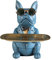 Coole Bulldog Figur Skulptur Statue Harz Französisch Sparschwein Spardosen Aufbewahrungsbox Mit Herausnehmbarem Ablagefach Mode, Heimtextilien, Multifunktion, Schreibtisch LagerungBlau,B