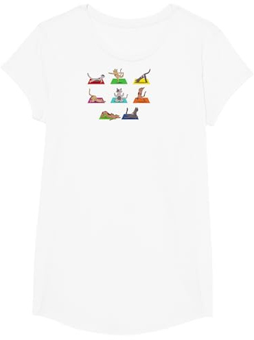 Katzen Yoga Outfit Damen Meditation Namaste Zen Deko Om Cat T-Shirt