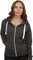 New Womens Front Zip Up Hoodie Ladies Long Sleeve Plain Sweatshirt Fleece Hoody Hooded Jacket (XL, Charcoal)