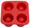Roexboz Shot Glass Ice Mold Reusable 4 Cups Silicone Tray for Summer Party Home Kitchen