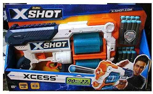 ZURU X-Shot Excel Xcess Foam Dart Blaster (16 Darts)