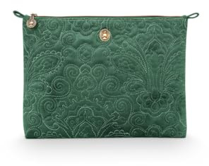 Pip Studio Flaches Necessaire Gross Quiltey Days Grün