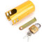 Water Faucet Lock Outdoor/Kitchen/Garden Hose Tap Metal Faucetlock System, Child- Proof Anti-Theft Metal Faucet Protection Cover, Water Conservation (Yellow)