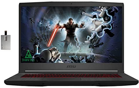 2022 MSI GF63 Thin 15.6 FHD 144Hz Gaming Laptop 11th Gen Intel Core i5-11400H, 64GB RAM, 2TB PCIe SSD, Backlit Keyboard, NVIDIA GeForce RTX 3050 Graphics, Windows 11, Black, 32GB SnowBell USB Card