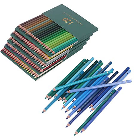 Professionelle Buntstifte auf Ölbasis mit Glänzender Farbwiedergabe, 120 Farbig, Glatt Zum Zeichnen, Malstifte, Zeichenmedien, Stifte