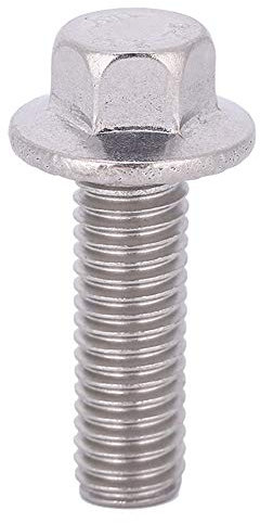 10 Pz M8 Acciaio Inossidabile, Bulloni Esagonali 1.5 Inossidabili 5 Ss304 Viti Flangiate Con Testa Esagonale Con Rondella (M8*25)