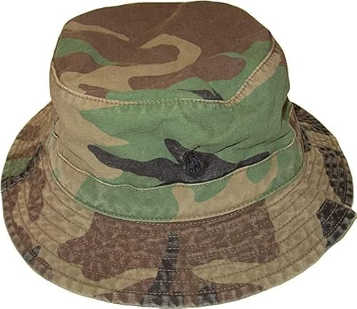 POLO RALPH LAUREN Herren Chino Bucket Hat Baumwolle, Grün, Camouflage, S/M