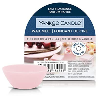 Yankee Candle Cire fondue cerise rose et vanille