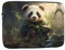 Broleo Housse de protection pour ordinateur portable résistante aux chocs - Motif panda mignon - Pour un usage quotidien - 12