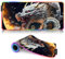 Tapis de Souris de Jeu Dragon XXL RGB sous Main LED Oversize Tapis de Souris XXL LED Multicolore 14 Modes d'éclairage 7 Couleurs LED Plus 4 Modes d'effet Lavable 40x90cm