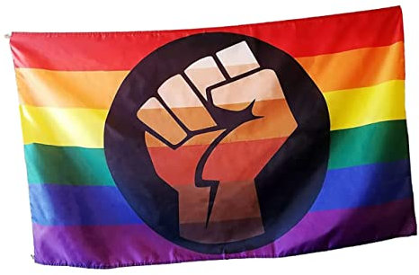 Yardwe Homosexuelle Flagge Gay Pride Decoration LGBT-türschild Pride Day Flag LGBTQ-stolzflagge Schwulenstolz Fortschrittsstolz Banner LGBT-türbanner Ultraviolettes Licht Polyester Poster