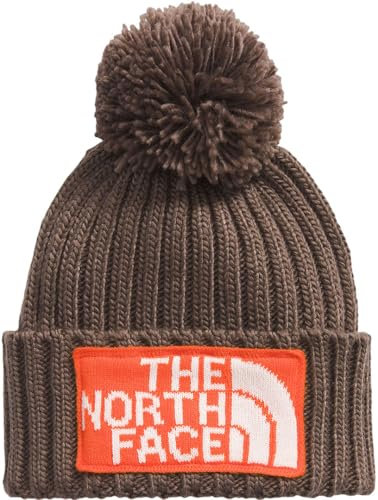 The North Face Unisex Heritage Ski Tuke Bonnet Smokey Brown/TNF Orange L-XL