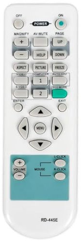 RD-445E Ersatz-Fernbedienung für NEC-Projektor NP-M311X NP-M300W NP-M300WS NP-P350W NP-M300X NP-M300XS NP-M311W