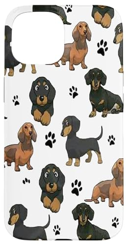 Estuche de perro salchicha, regalo divertido para los amantes de los perros lindos Carcasa para iPhone 15