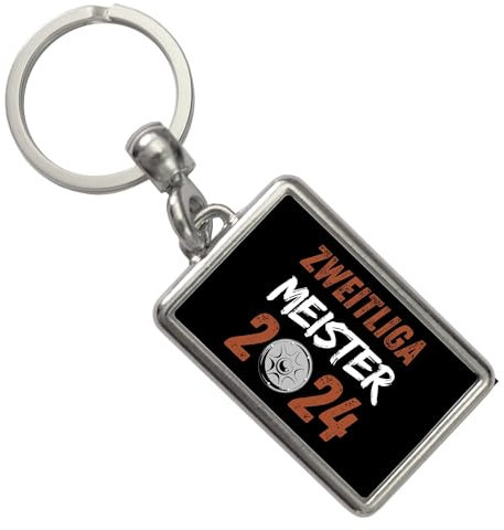 St. Pauli Meisterschale Schlüsselanhänger mit Spruch Zweitliga Meister 2024 Fußball Trophäe Hamburg Reeperbahn Flair Gewinner im Aufstieg Wettbewerb Felge