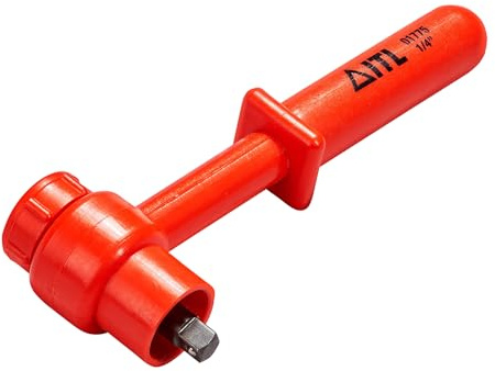 ITL Insulated Tools Insulated Torque Wrench – 1/2in Drive 20–100Nm Range 1000V Rated for Electrical Safety Precision Tool for High-Torque Electrical Applications