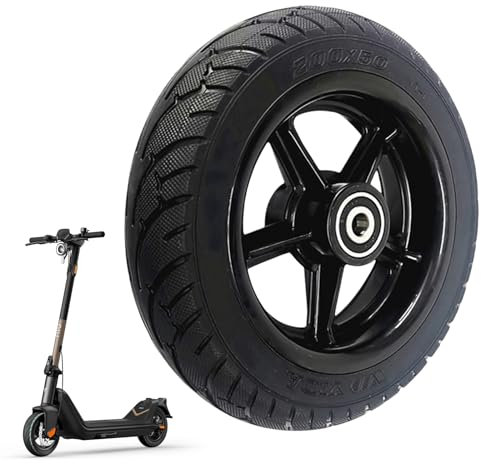 Sporgo E Scooter Reifen 8 Zoll: Elektroroller Vollgummireifen, Voll Vorderrad 200×50mm, Ersatzräder für Scooter, Nicht Pneumatisch Reifen mit Nabe, Anti-Rutsch Ersatzreifen Reifen