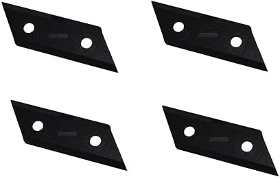 perfektGarten 4 x 10,4 cm Ziehmesser kompatibel mit AL-KO Häcksler 325967, 517828, 13270541, H1600 b H3200