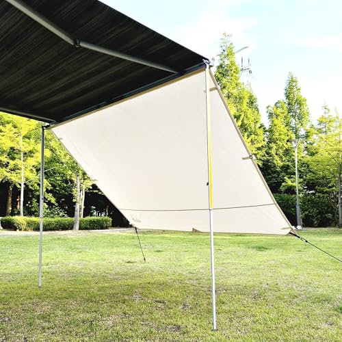 AIRIS Front Sun Blocker – Schutz vor Sonne & Regen, kühlender Schatten, ideal für Wohnmobil, kompatibel mit Thule, Fiamma und Dometic Markisen (333 x 190)