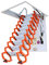 Dachboden-Teleskopleiter, Wandmontage, zusammenklappbare Dachbodentreppe für das Dach, stabile Dachbodenleiter, herunterklappbare Deckenleiter (M2 70 x 110 cm)