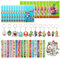 KHDULQ 98 Piezas de Regalos Fiesta Para Niños,Regalos Fiesta Para Cumpleaños de Niños,Llaveros,Pegatinas de Mario, Pulseras Bofetadas,Bolsas Regalo,Súper Recuerdos Para Cumpleaños Niños (4 Estilos)