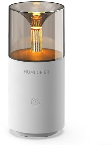 Umidificatore elettrico per aromaterapia, con USB, per oli essenziali, diffusore senza acqua, per casa, camera, auto, ufficio (bianco)