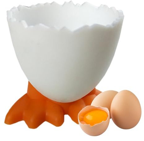 Egg Cup Holders, Chicken Egg Cup Tray Stand, Egg Cups Cartoon Egg Holders, Boiled Egg Stand Tool, Portable Feet Cartoon Egg Holder, Duck Feet Shaped Egg Tray