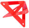 ABOOFAN Triangle d'urgence réflecteur Triangle de signalisation de Voiture Panneau d'avertissement de Route Triangles Routiers réfléchissants Signe de sécurité PVC Rouge
