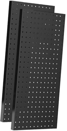 Gitohoni Panel de Metal Perforado para Herramientas, Instalación Sencilla, Diseño Rectangular, 2 Piezas