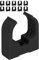 Boltza® Saddle Cable Clips for 25mm Conduit – Black or Grey – Screw Mount – Pack of 10 or 50 (10, Black)