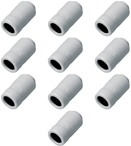 10 Raccordi dritti da tubo rigido a guaina spiralata, ⌀20mm, con sistema di bloccaggio della guaina, IP67 impermeabile, tenuta stagna, per impianto elettrico, cavi elettrici, PVC, alta resistenza