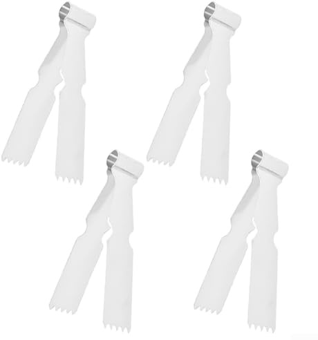Lot de 4 pinces à pâtisserie en acier inoxydable pour pâtisserie et pâtes - Accessoires de décoration pour gâteaux et desserts de vacances