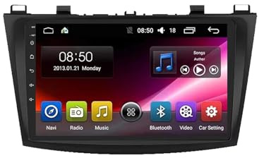 Car Radio para Mazda 3 2010-2013 9 Pulgadas Android 15 Autoradio con Wireless Carplay Android Auto para, 4 Core 2G+64G