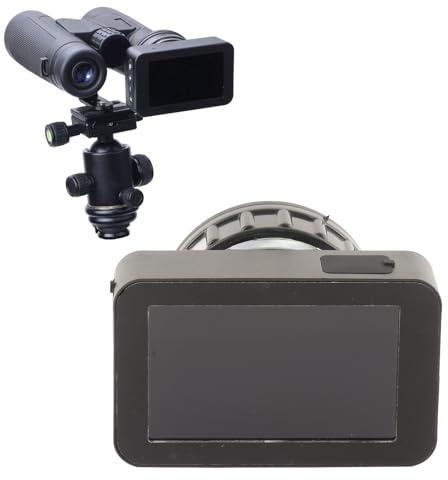 Teleskop-Okularkamera für Astronomie, 3 Zoll 4K-Farbdisplay, Nachtsicht, elektronisches Teleskop-Okular mit Bildschirm für Astrofotografie, Planeten- und Vogelbeobachtung